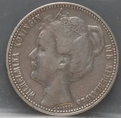 1 Gulden 1898 Wilhelmina — Zilver voorzijde