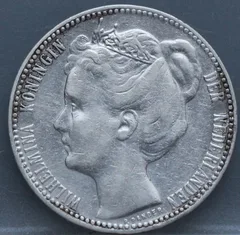 1 Gulden 1904 Wilhelmina — Zilver achterzijde