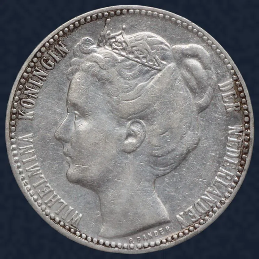 1 Gulden 1904 Wilhelmina Zilver