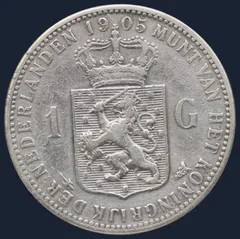 1 Gulden 1905 Wilhelmina