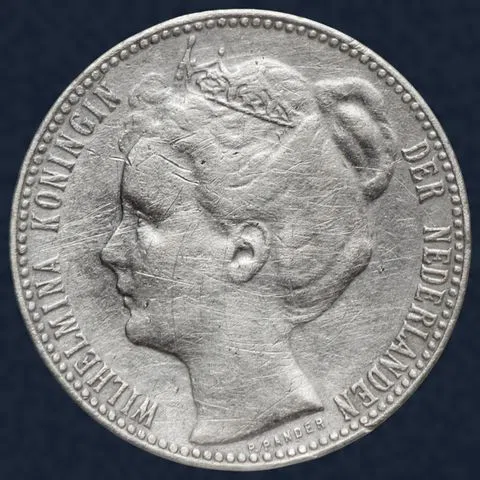 1 Gulden 1907 Wilhelmina