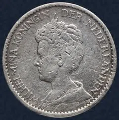 1 Gulden 1910 Wilhelmina Zilver
