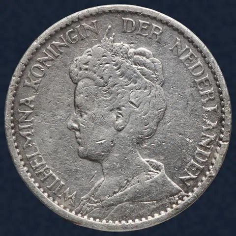 1 Gulden 1910 Wilhelmina Zilver