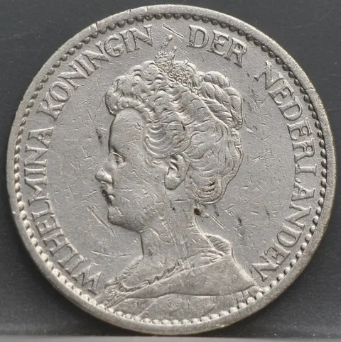 1 Gulden 1912 Wilhelmina — Zilver