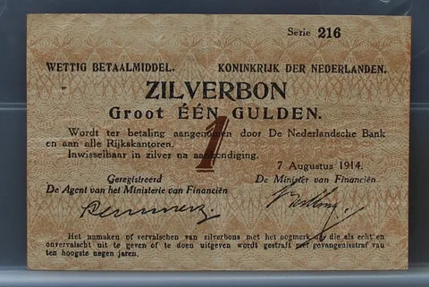 1 Gulden 1914 — Zilverbon NVMH 01-1C
