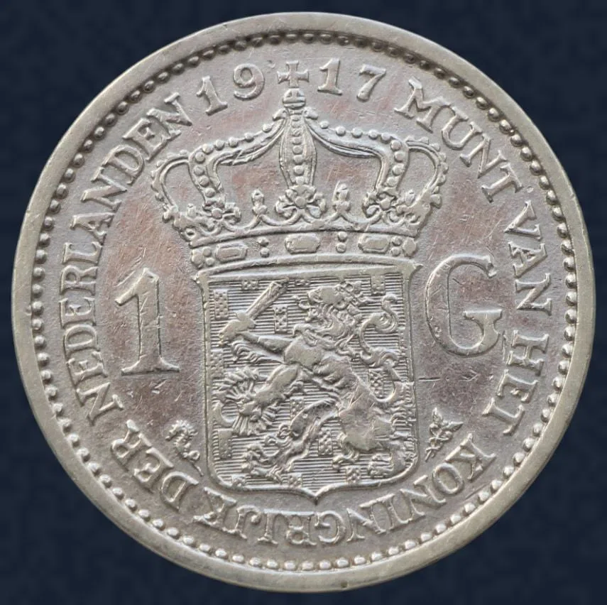 1 Gulden 1917 Wilhelmina