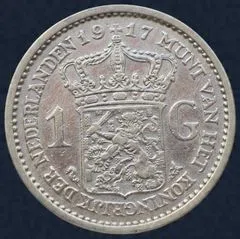 1 Gulden 1917 Wilhelmina 