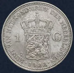 1 Gulden 1922 Wilhelmina
