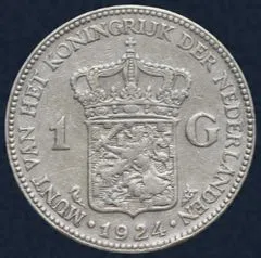 1 Gulden 1924 Wilhelmina