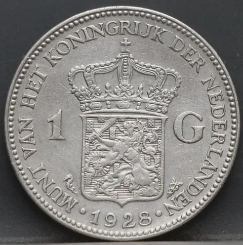 1 Gulden 1928 — Zilver