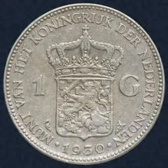 1 Gulden 1930 Wilhelmina