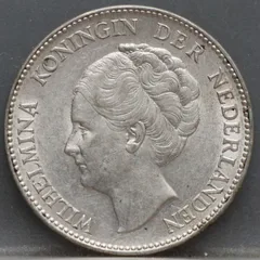 1 Gulden 1931 — Wilhelmina Zilver achterzijde