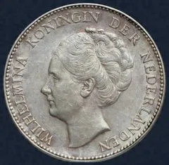 1 Gulden 1931 Wilhelmina Zilver