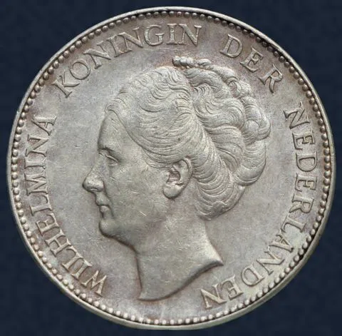 1 Gulden 1931 Wilhelmina Zilver