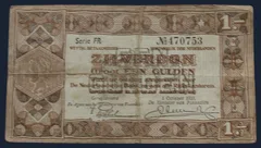 1 Gulden 1938 Zilverbon - NVMH 04-1B