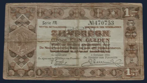 1 Gulden 1938 Zilverbon - NVMH 04-1B