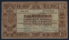 1 Gulden 1938 Zilverbon