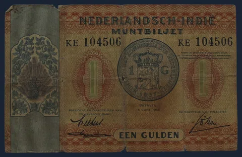 1 Gulden 1940 Nederlands-Indië Muntbiljet