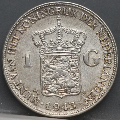 1 Gulden 1943 D — Wilhelmina