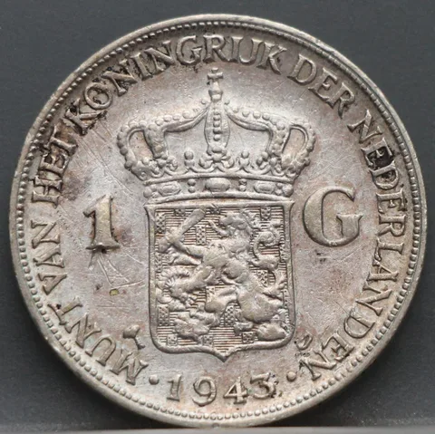 1 Gulden 1943 D — Wilhelmina