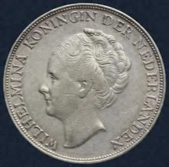 1 Gulden 1943 D Wilhelmina
