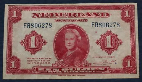 1 Gulden 1943 Wilhelmina - NVMH 05-1