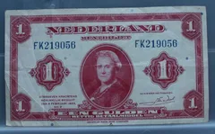 1 Gulden 1943 Wilhelmina – NVMH 05 voorzijde