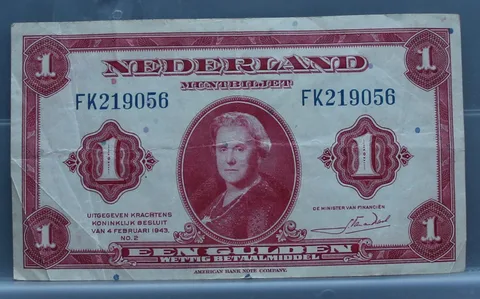 1 Gulden 1943 Wilhelmina – NVMH 05