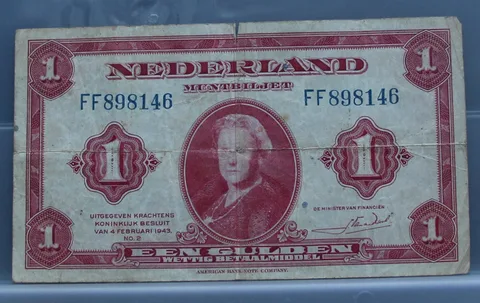 1 Gulden 1943 Wilhelmina — NVMH 05