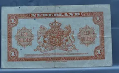 1 Gulden 1943 Wilhelmina – NVMH 05 achterzijde