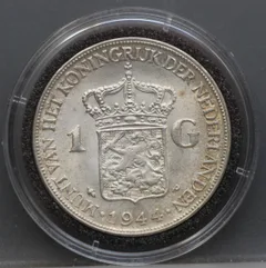 1 Gulden 1944 P - Wilhelmina voorzijde