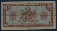 1 Gulden 1945 Muntbiljet Wilhelmina NVMH 06-1B
