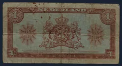 1 Gulden 1945 Muntbiljet Wilhelmina NVMH 06-1C