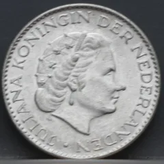1 Gulden 1963 — Nederland Zilver achterzijde