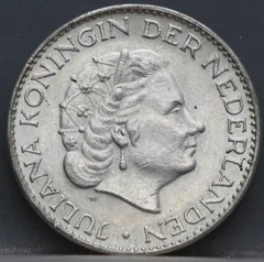1 Gulden 1965 Juliana — Zilver achterzijde, Nederland