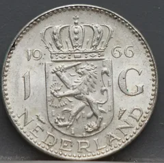 1 Gulden 1966 Juliana voorzijde