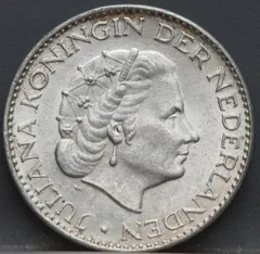 1 Gulden 1966 Juliana achterzijde
