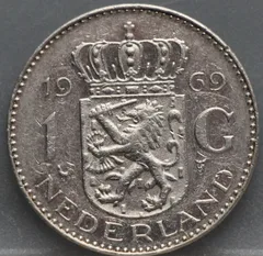 1 Gulden 1969 haan - Juliana - netjes voorzijde