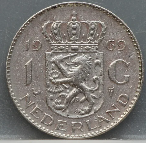 1 Gulden 1969 — Nikkel (Muntmeesterteken Haan)