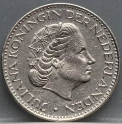 1 Gulden 1969 vis - Juliana - netjes achterzijde