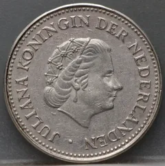 1 Gulden 1970 Nederlandse Antillen — Nikkel achterzijde