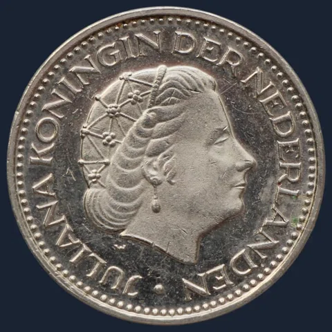 1 Gulden 1972 Nederland Nikkel