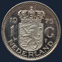 1 Gulden 1975 Nederland Nikkel