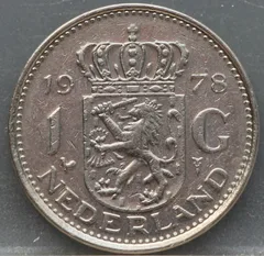 1 Gulden 1978 Nederland Nikkel voorzijde