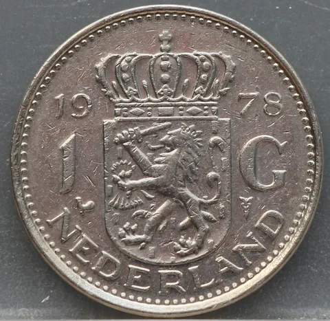 1 Gulden 1978 Nederland Nikkel