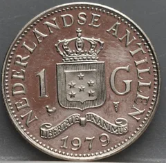 1 Gulden 1979 Nederlandse Antillen — Nikkel voorzijde