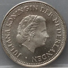 1 Gulden 1979 — Nederlandse Antillen Nikkel achterzijde