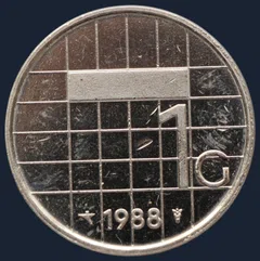 1 Gulden 1988 Nikkel
