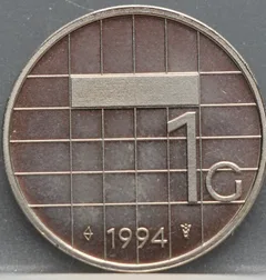 1 Gulden 1994 — Nikkel voorzijde