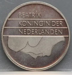 1 Gulden 1994 — Nikkel achterzijde
